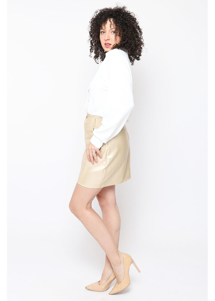 Mini Falda Dorada  Compra Minifaldas Online - Barocsshop